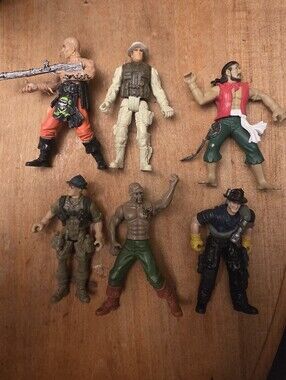 Chap Mei Lot X6 Action Figures. Pirates & Fireman + Soldiers